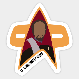 Lt. Cmdr. Worf - Star Trek, DS9 Sticker